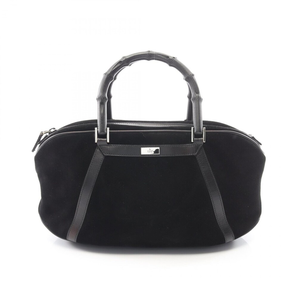 Gucci Bamboo Handbag Suede Leather #346528G70B